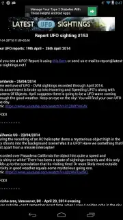 Latest UFO Sightings captura 1