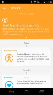 Withings Health Mate captura 4