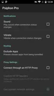 Psiphon Pro captura 7