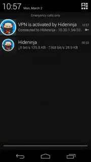 Hideninja Free VPN captura 1