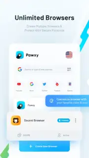 Pawxy: Private VPN Browser captura 8