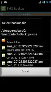 Super Backup: SMS and Contacts captura 2