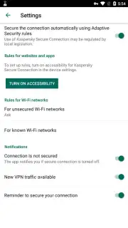 Kaspersky Fast Secure VPN captura 5