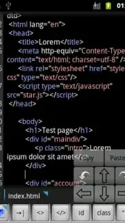 WebMaster's HTML Editor Lite captura 1
