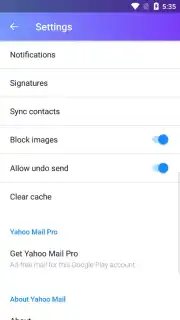 Yahoo Mail Go captura 4