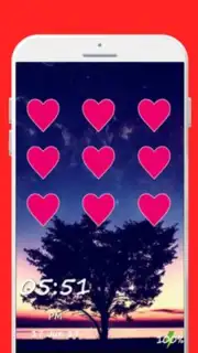 Love Pattern Lock Screen captura 1