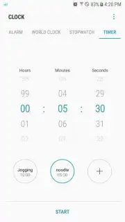 Samsung Clock captura 5