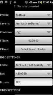 Video Converter Android captura 3