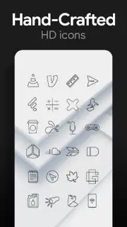 Lines Dark - Icon Pack captura 12