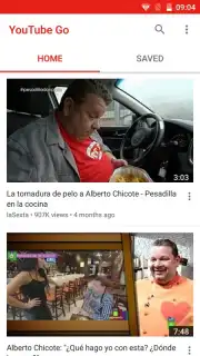 YouTube Go captura 8