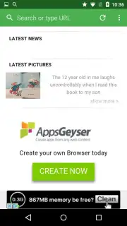 Turbo Browser captura 4