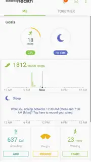 Samsung Health (Android Wear) captura 13