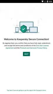 Kaspersky Fast Secure VPN captura 1
