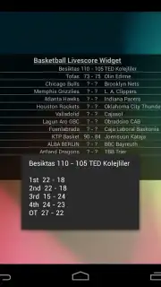 Basketball Livescore Widget captura 18