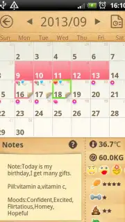 Period Calendar captura 1