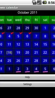 Flower calendar (free) captura 1