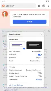 DuckDuckGo Private Browser captura 1