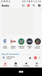 Replaio Radio captura 1