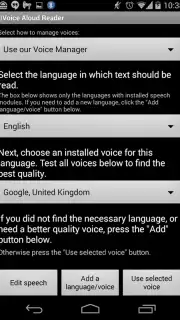 Voice Aloud Reader captura 5