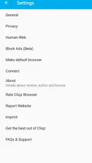 Cliqz Browser captura 6