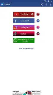 VidGet - YouTube, Insta and TikTok downloader captura 1