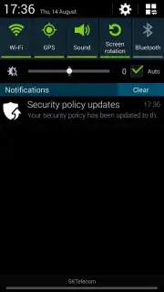 Samsung Security Policy Update captura 4