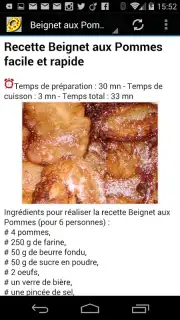 Recettes de Beignets captura 3