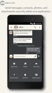Silent Phone captura 4