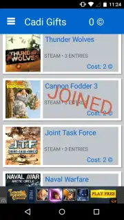 Cadi Gifts: Get Games for Free captura 1