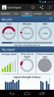 OpenSignal - 3G/4G/WiFi captura 5