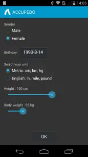 Accupedo Pedometer captura 7