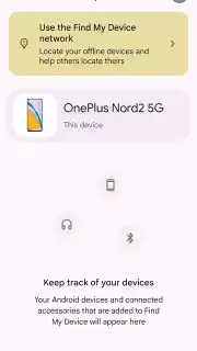 Find My Device captura 1