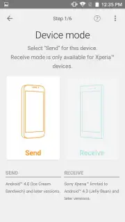 Xperia Transfer Mobile captura 3
