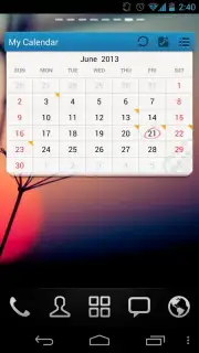 GO Calendar Widget captura 3