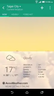 HTC Weather captura 3