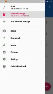 Framaroot File Manager captura 5