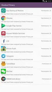 Exodus Privacy captura 2