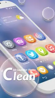 Clean GO Launcher Theme captura 5