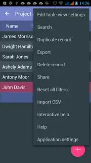 MobiDB Project Management captura 7