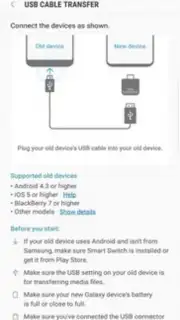 Samsung Smart Switch Mobile captura 2