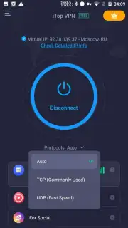 iTop VPN captura 4