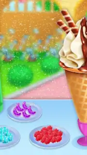 Ice Cream Shop Cone Maker Game captura 4