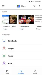 Files by Google captura 2