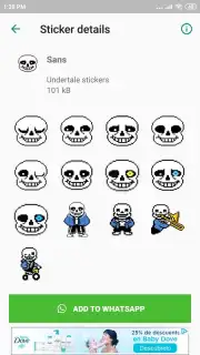 Undertale & Deltarune Stickers for WhatsApp captura 3