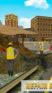Train Station Construction Railway captura 3
