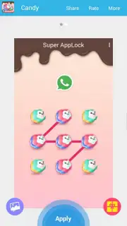 AppLock Theme Candy Sweety captura 1