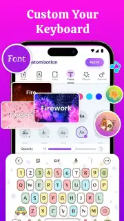 Keyboard for WhatsApp : Stylish Fonts Keyboard captura 4