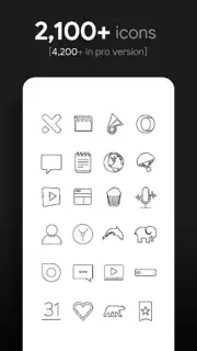 Lines Dark - Icon Pack captura 2