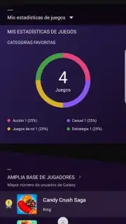Samsung Game Launcher captura 3