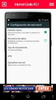 Internet Gratis 4G captura 5